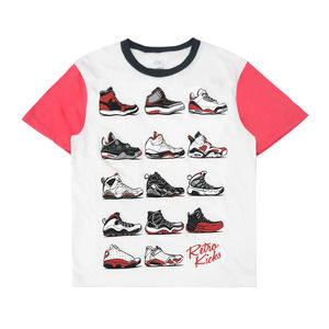 Retro Kicks Men's Evolution Of Air Jordan Shoes Throughout The Years Tee T-Shirt